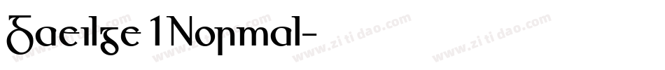 Gaeilge 1 Normal字体转换